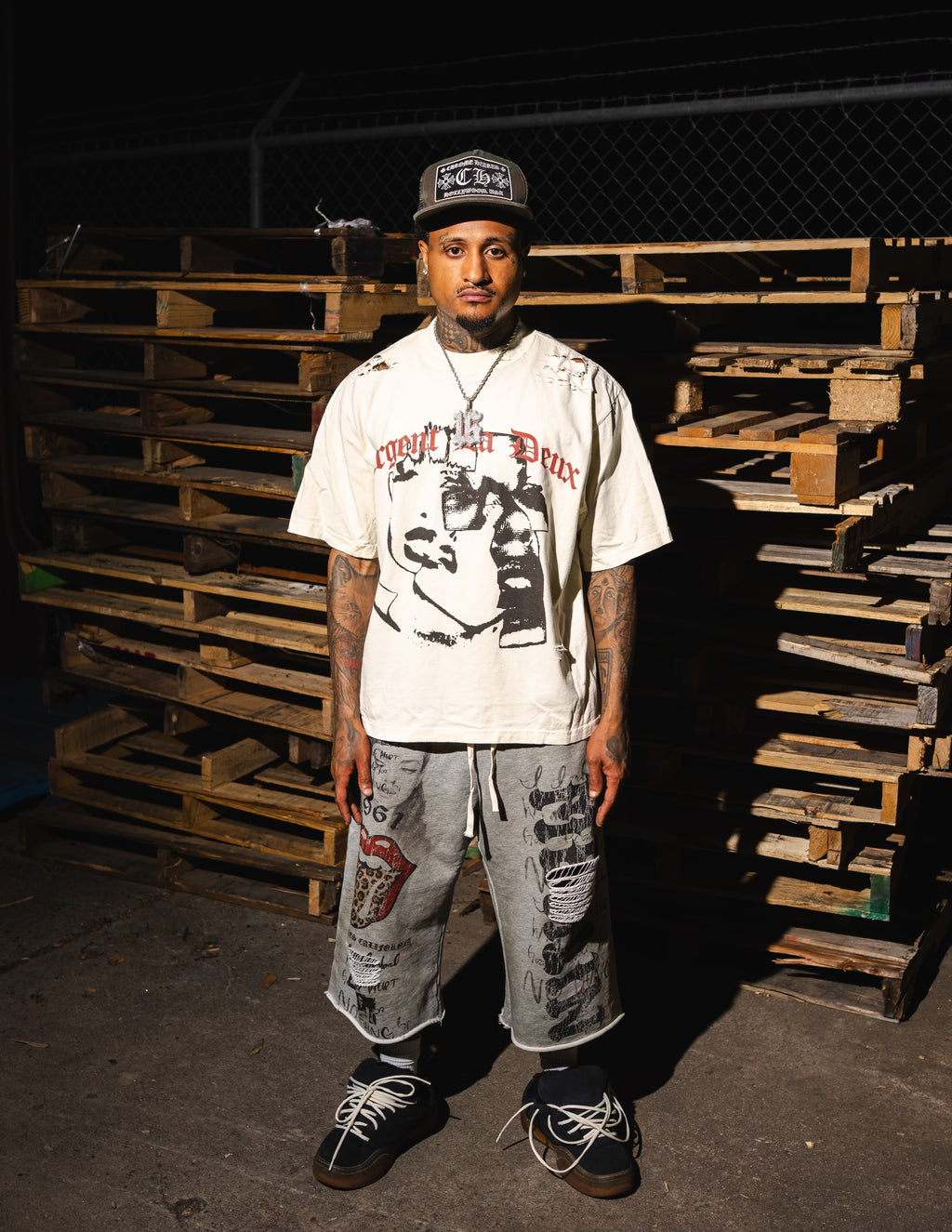 Faces Tee White